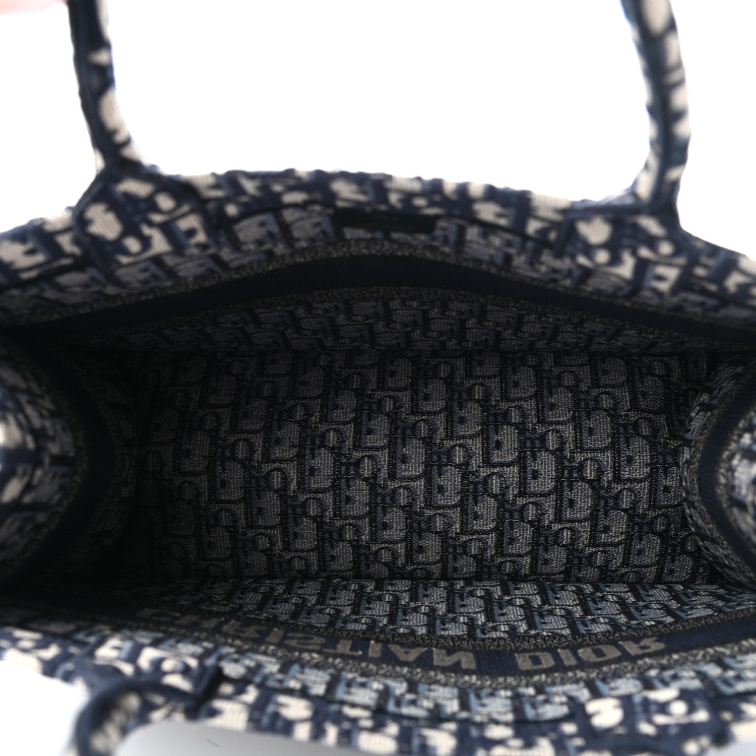 Christian Dior Oblique Medium Book Tote Blue Multicolor 5 of 9
