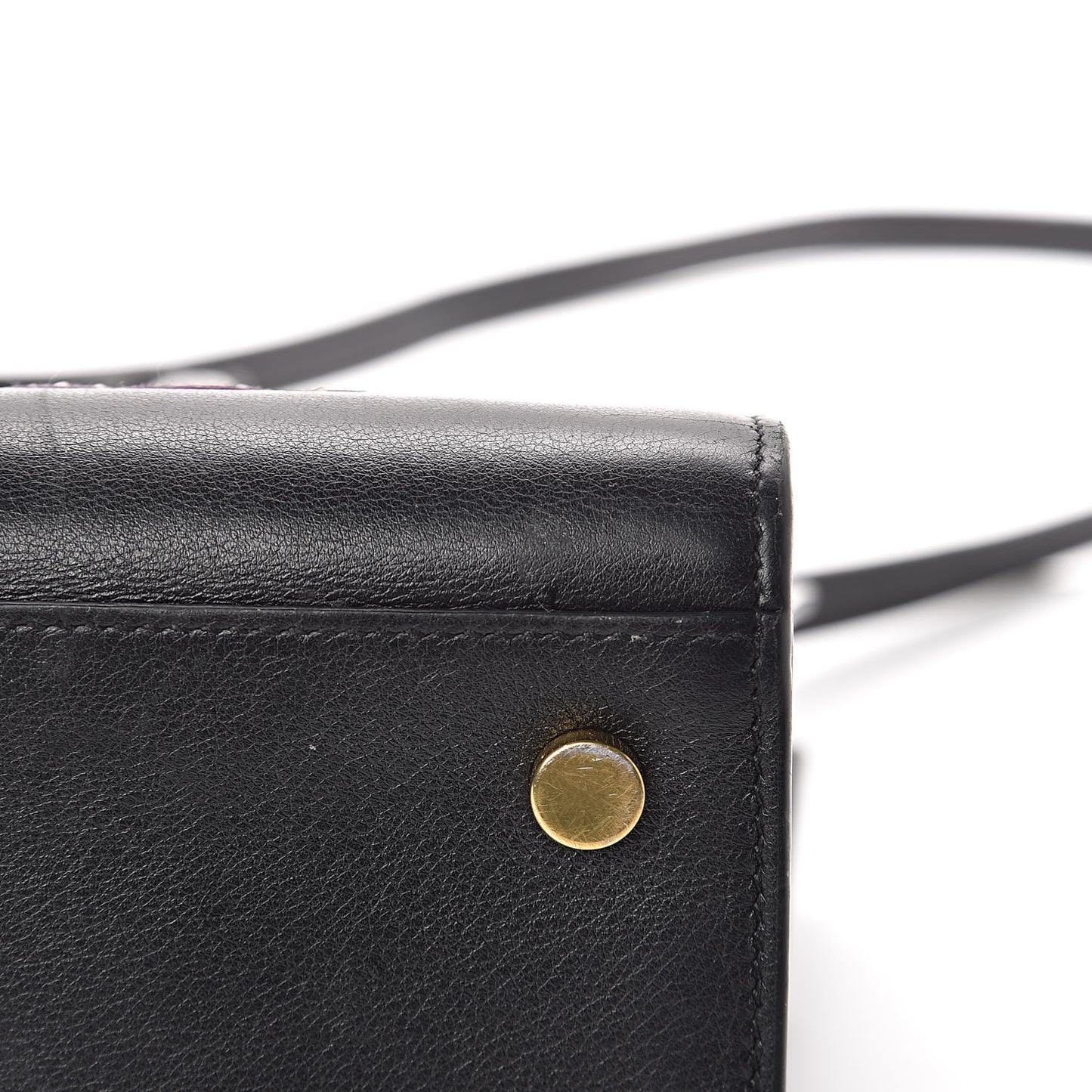 Calfskin Love Patchwork Baby Sac De Jour Black