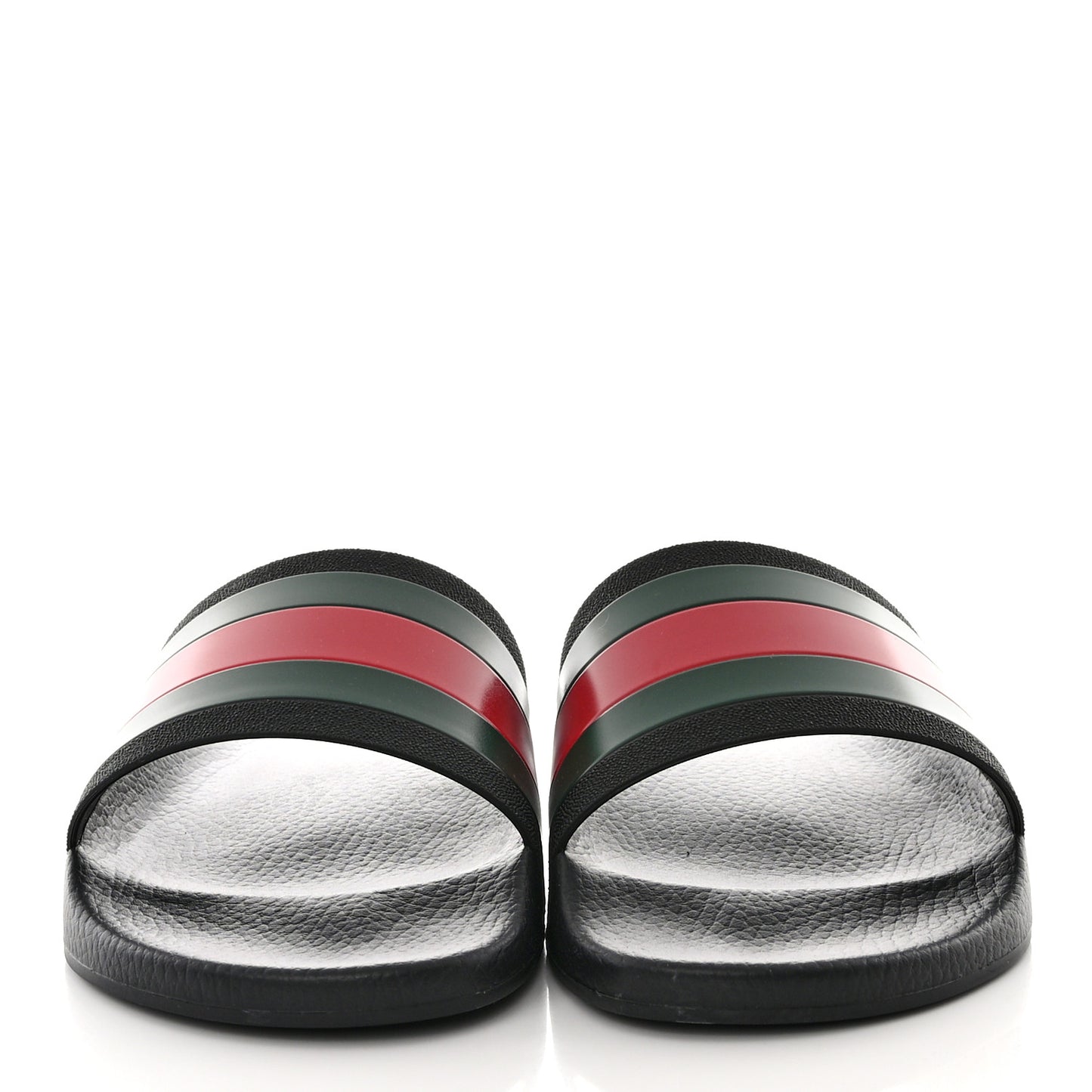 Rubber Web Mens Pool Slide Sandals 12 Black Green Red