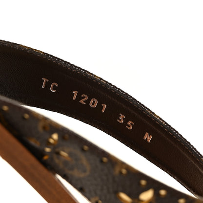 Louis Vuitton Monogram Sunny Flat Thong Sandals 35 Brown 8 of 9