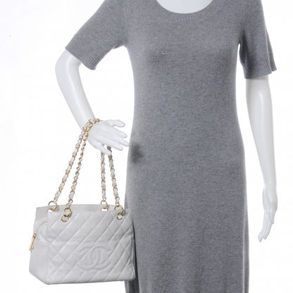 Chanel Caviar Quilted Petit Timeless Tote PTT White 2 of 10
