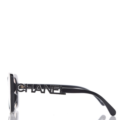 Chanel Acetate Strass Square Sunglasses 5422 Black 2 of 8