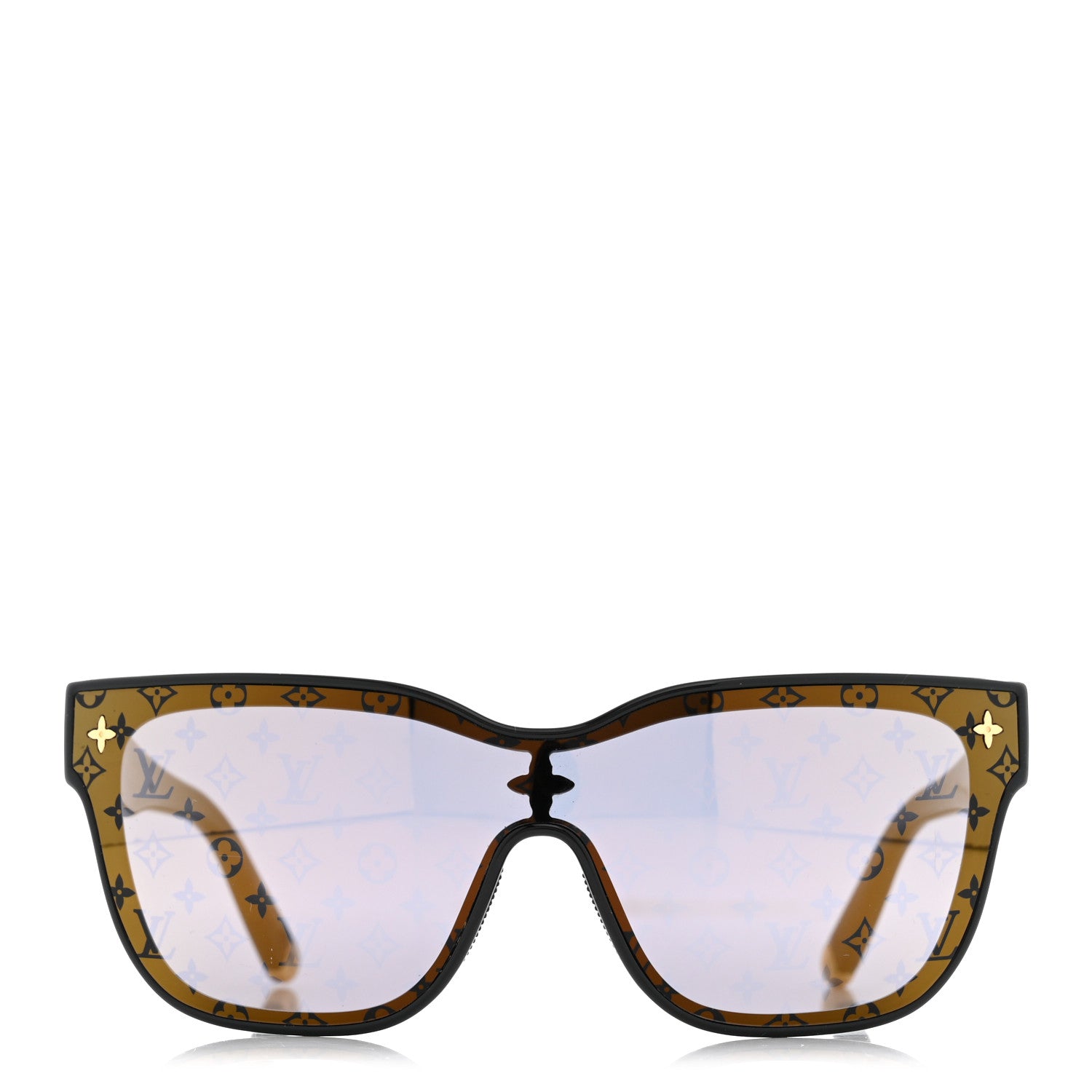 Louis Vuitton Acetate Square Cat Eye Sunglasses Z2078U Black 2 of 8