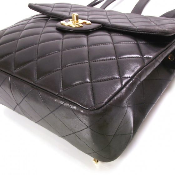 Chanel Lambskin Quilted Backpack Black 5 of 15