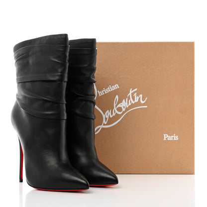 Christian Louboutin Calfskin Ishtar 120 Booties 37 Black 9 of 9
