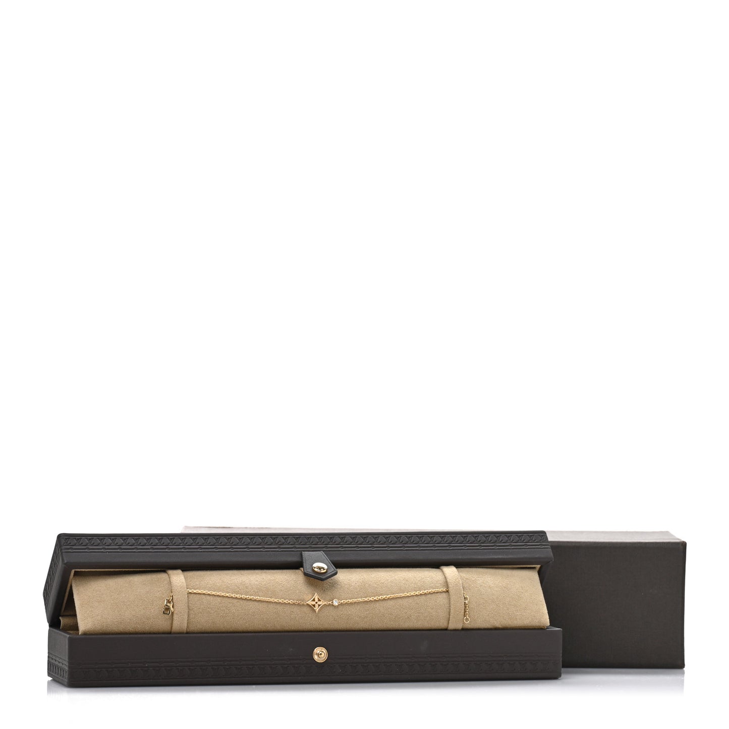 18K Yellow Gold Diamond Monogram Idylle Bracelet
