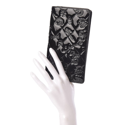 Chanel Patent Calfskin Lucky Symbols Yen Wallet Black 2 of 14
