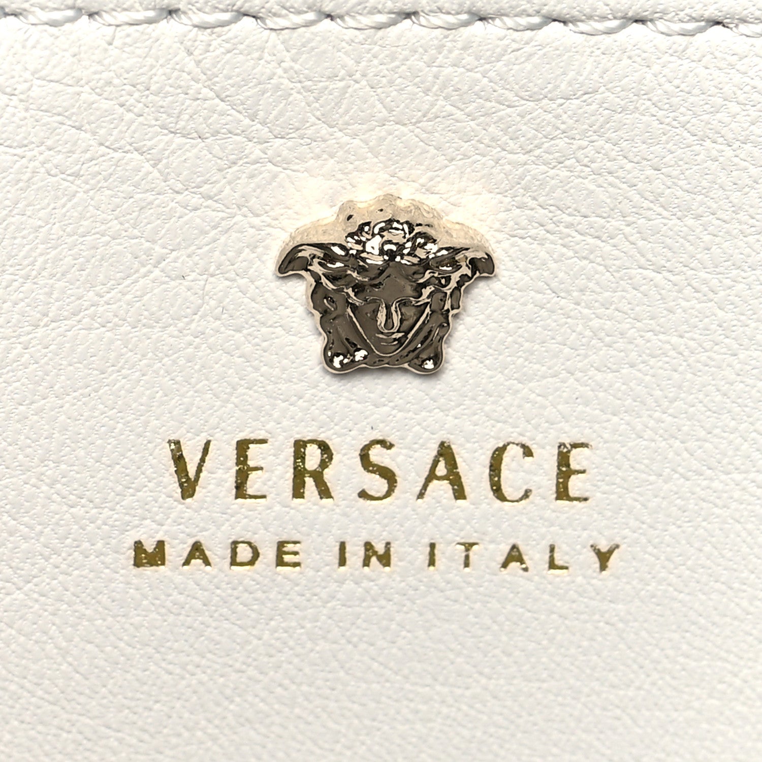 Versace Calfskin Large Palazzo Empire Bag White 5 of 8