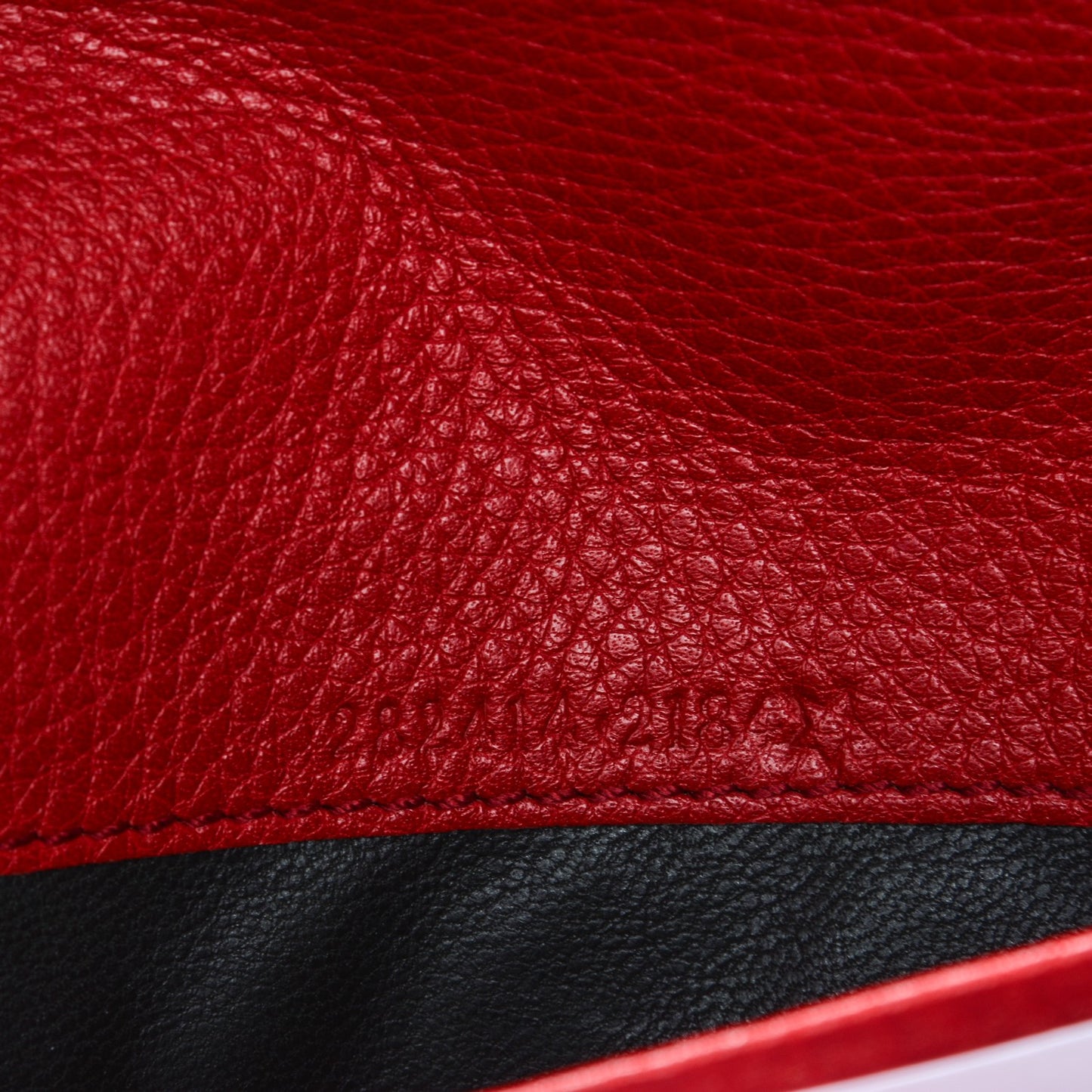 Pebbled Calfskin Soho Continental Wallet Red