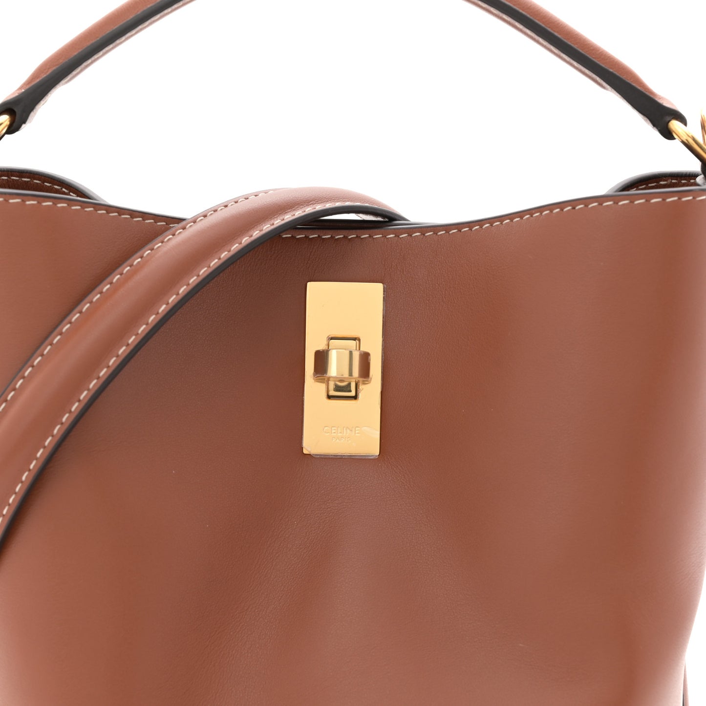 Smooth Calfskin Teen Bucket 16 Tan