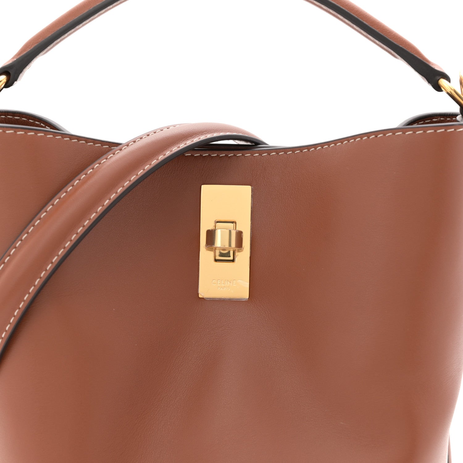 Celine Smooth Calfskin Teen Bucket 16 Tan 8 of 10