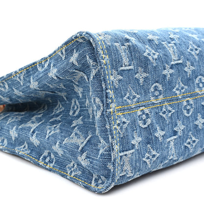 Louis Vuitton Monogram Denim Onthego MM Blue 8 of 10