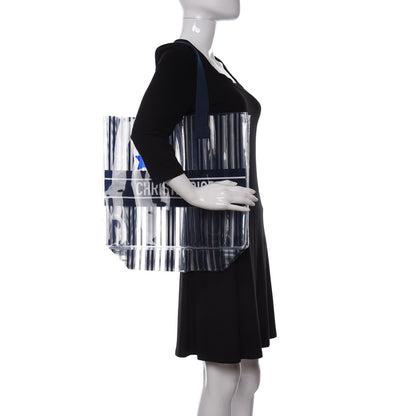 Christian Dior Plastic Diorivera Tote Navy 2 of 8