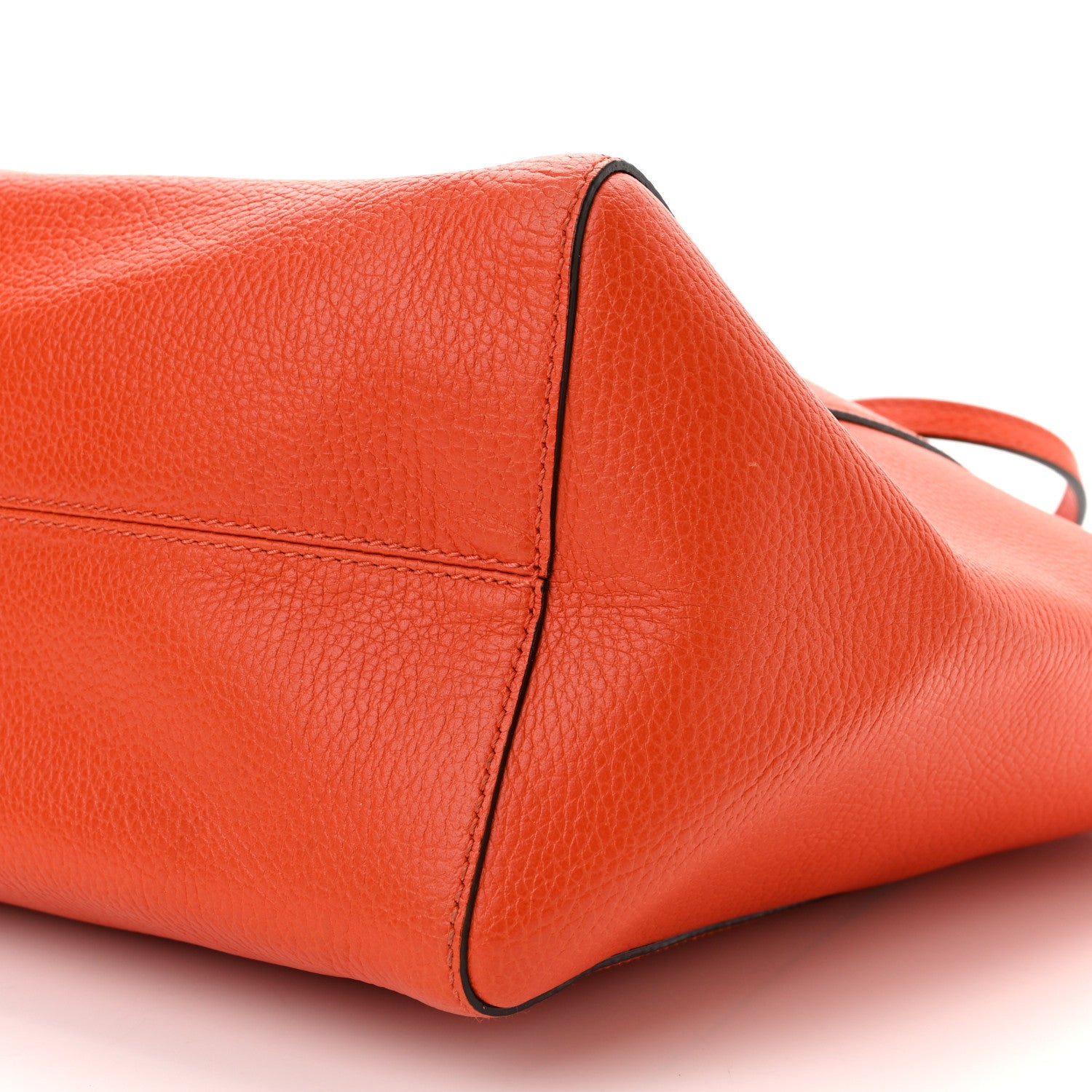 Gucci Dollar Calfskin Medium Swing Tote Sun Orange Pure Red 9 of 10