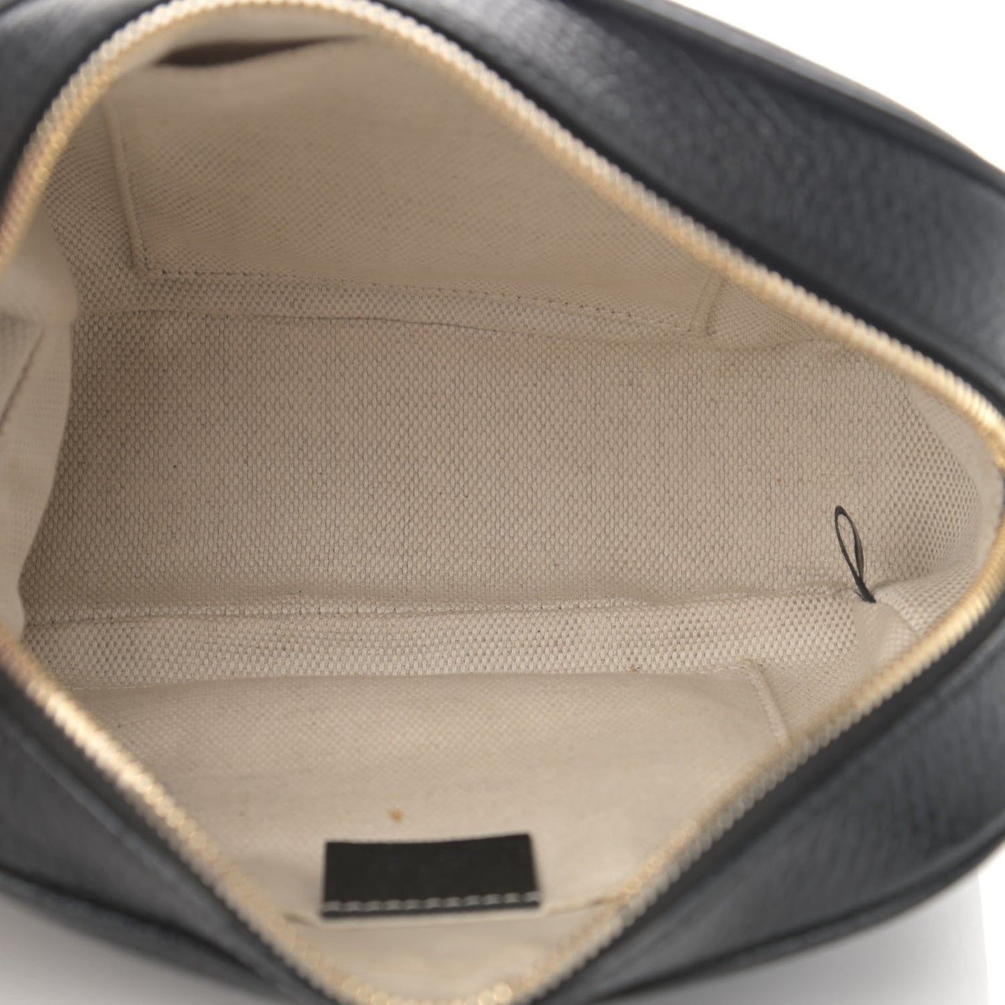 Pebbled Calfskin Small Soho Disco Bag Black