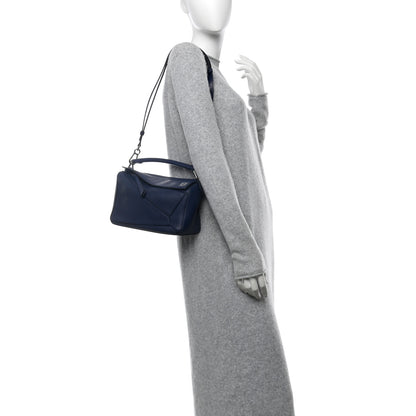 Loewe Calfskin Small Puzzle Bag Marine 2 of 16