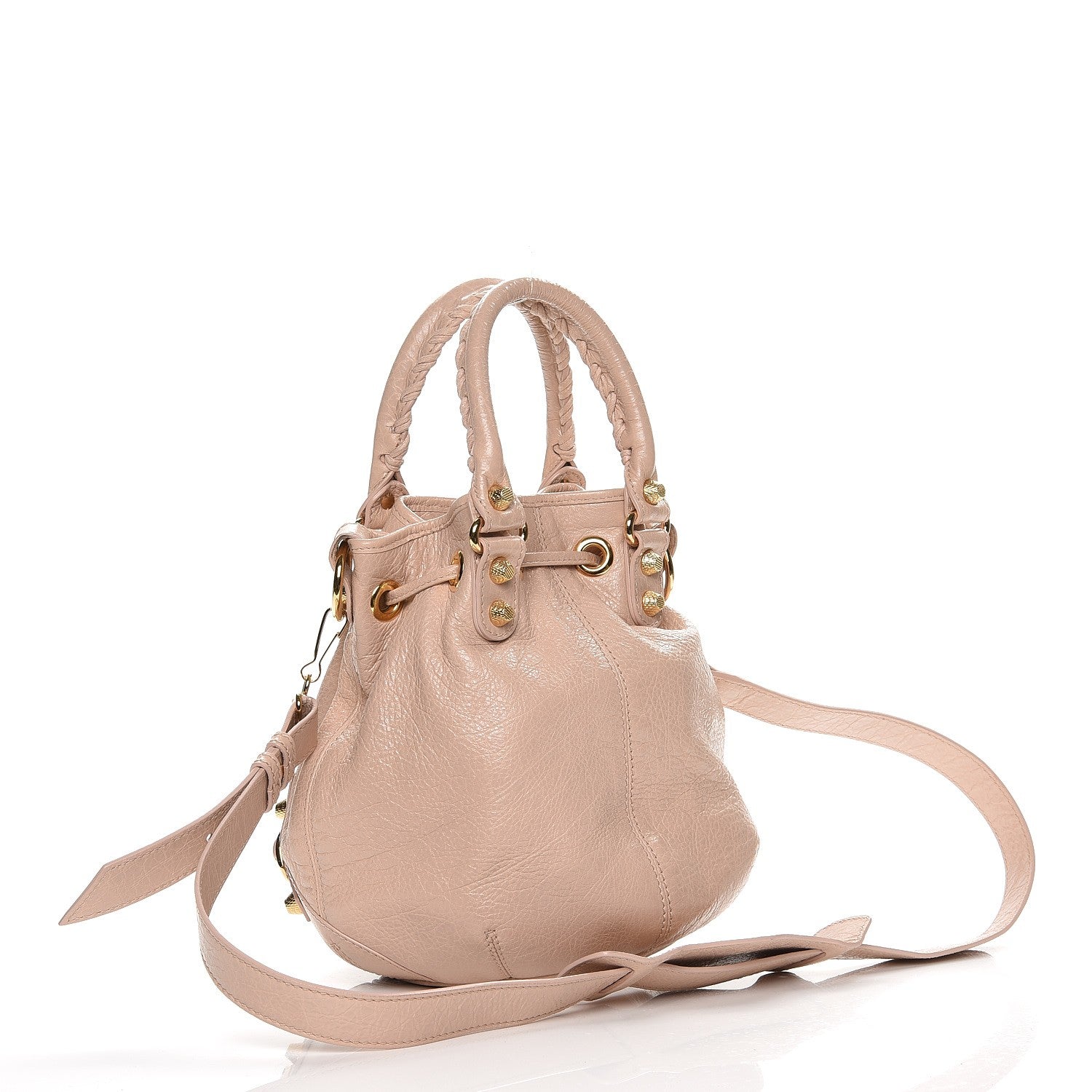 Balenciaga Agneau Giant 12 Gold Hardware Mini Pompon Rose Aubepine Rose Light 4 of 8