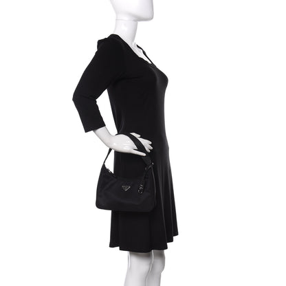 Prada Tessuto Nylon Mini Re-Edition 2000 Bag Black 2 of 10