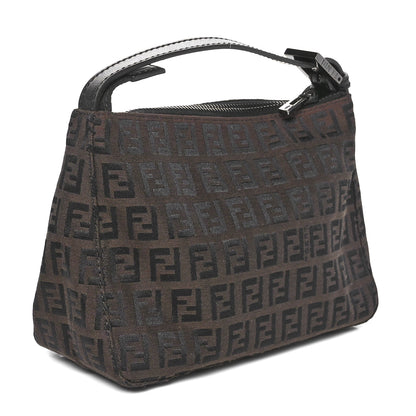 Fendi Zucchino Vitello Mini Pochette Moro Black 3 of 10