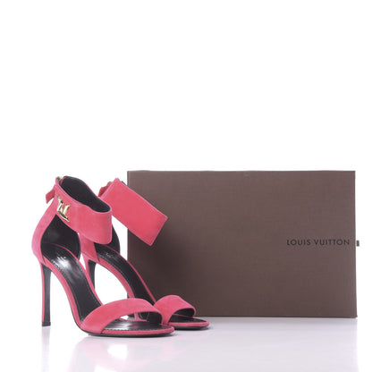 Louis Vuitton Suede Twist Sandals 41 Fuchsia 9 of 9