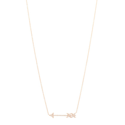 Tiffany 18K Rose Gold Diamond Paloma's Graffiti Arrow Pendant Necklace 1 of 4