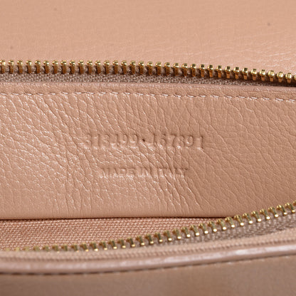 Saint Laurent Calfskin Canvas Small Muse Two Beige 8 of 10