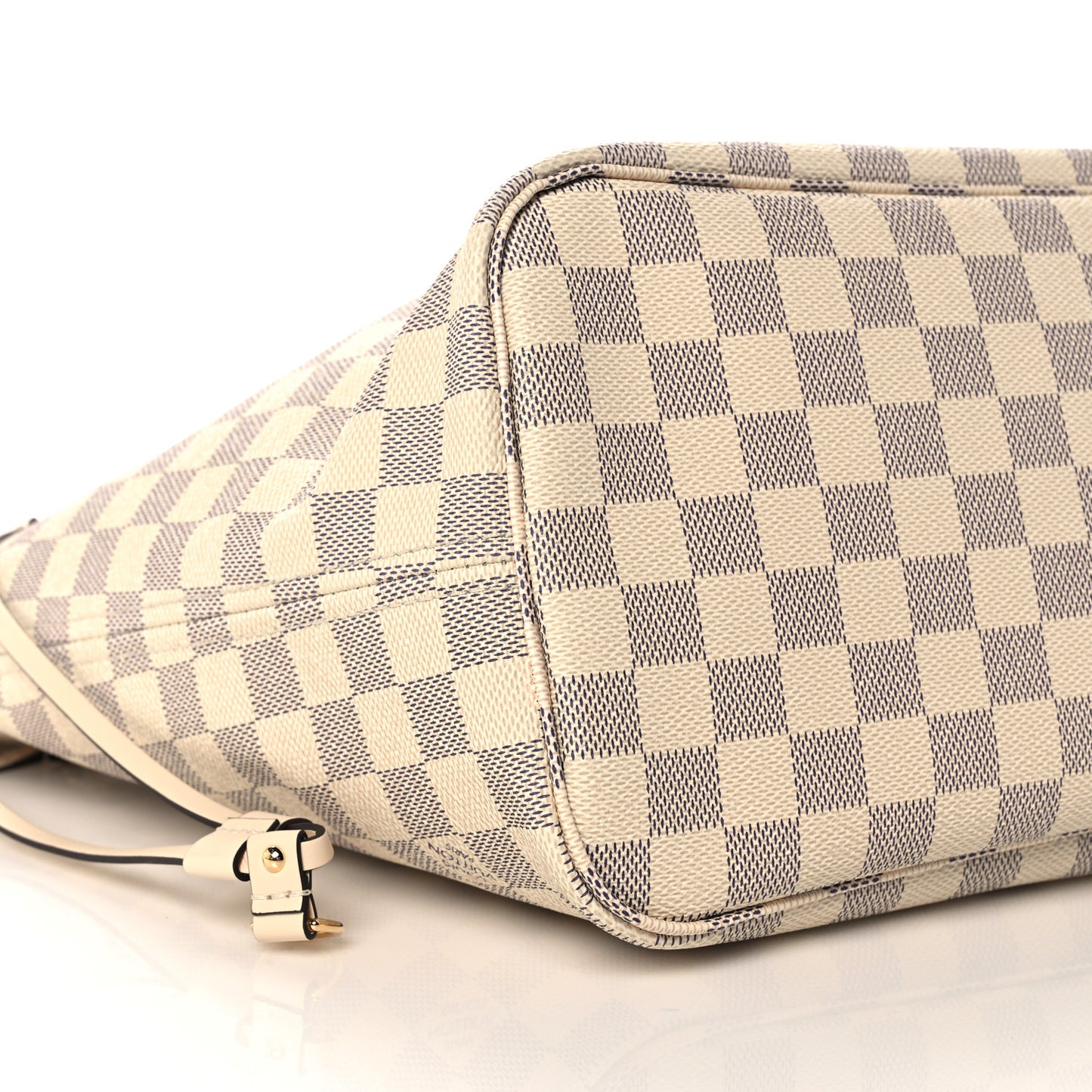 Damier Azur Braided Neverfull MM Pink