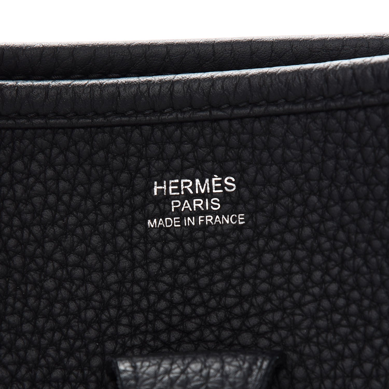Hermes Taurillon Clemence Evelyne III PM Black 6 of 10