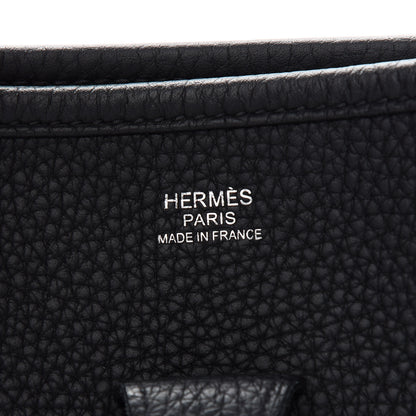 Hermes Taurillon Clemence Evelyne III PM Black 6 of 10