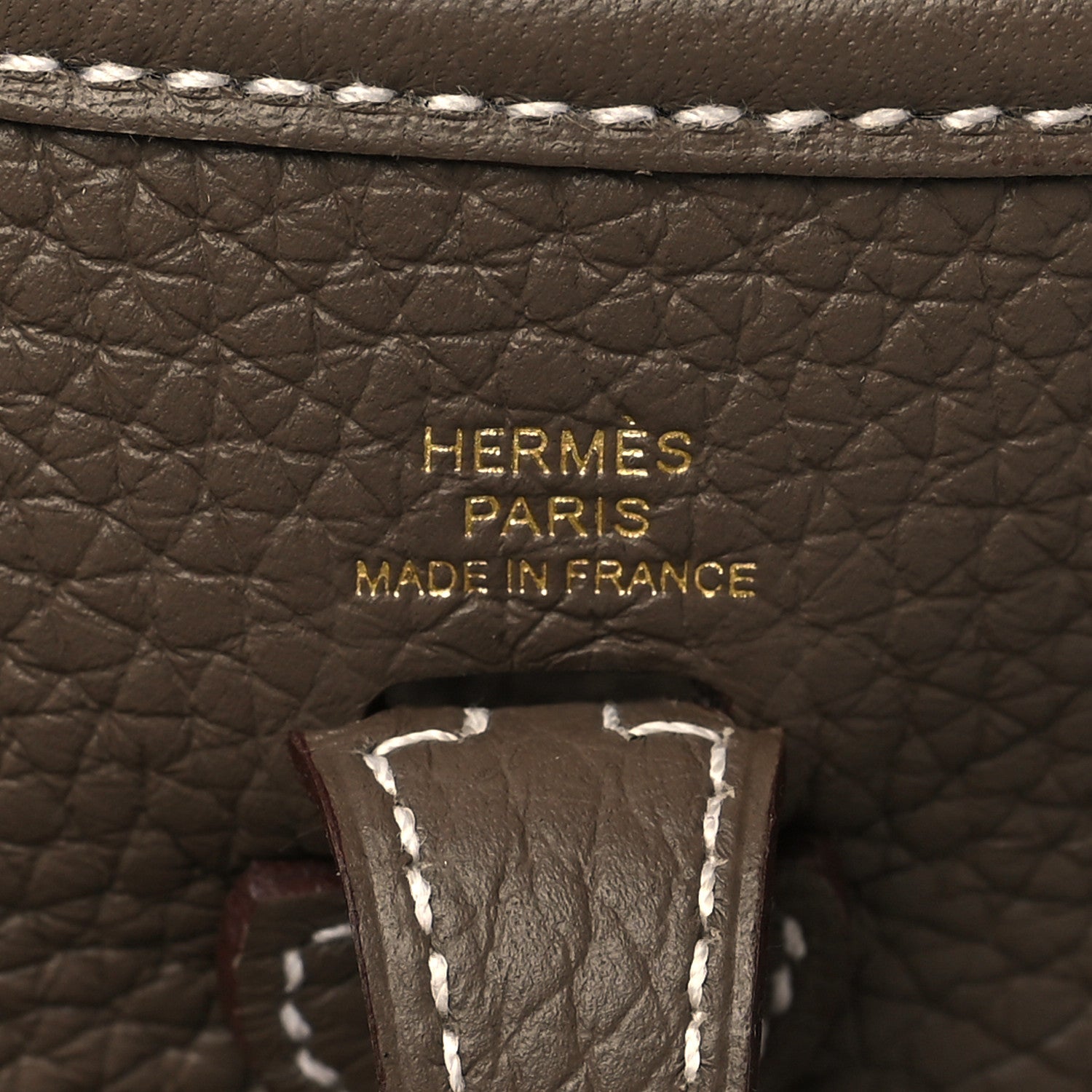 Hermes Taurillon Clemence Evelyne TPM Etoupe 6 of 11