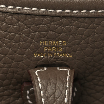 Hermes Taurillon Clemence Evelyne TPM Etoupe 6 of 11