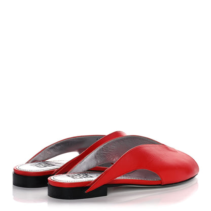 Givenchy Calfskin Winged Mules 36 Red 4 of 10