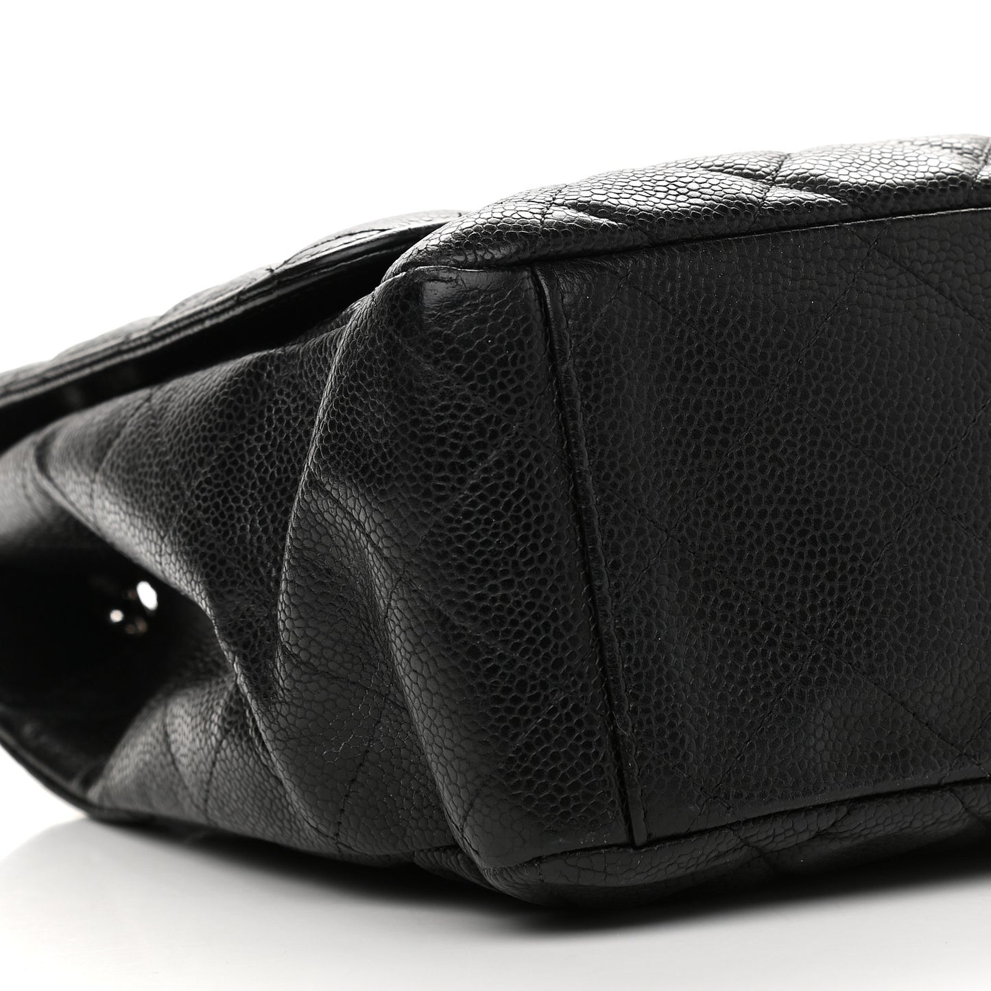 Caviar Quilted Maxi Single Flap Black