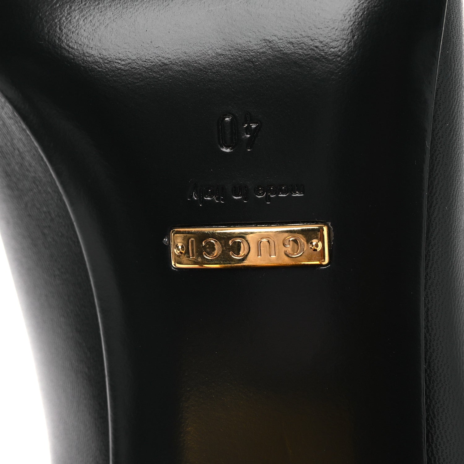 Gucci Malaga Kid Horsebit 75mm Pumps 40 Black 8 of 11
