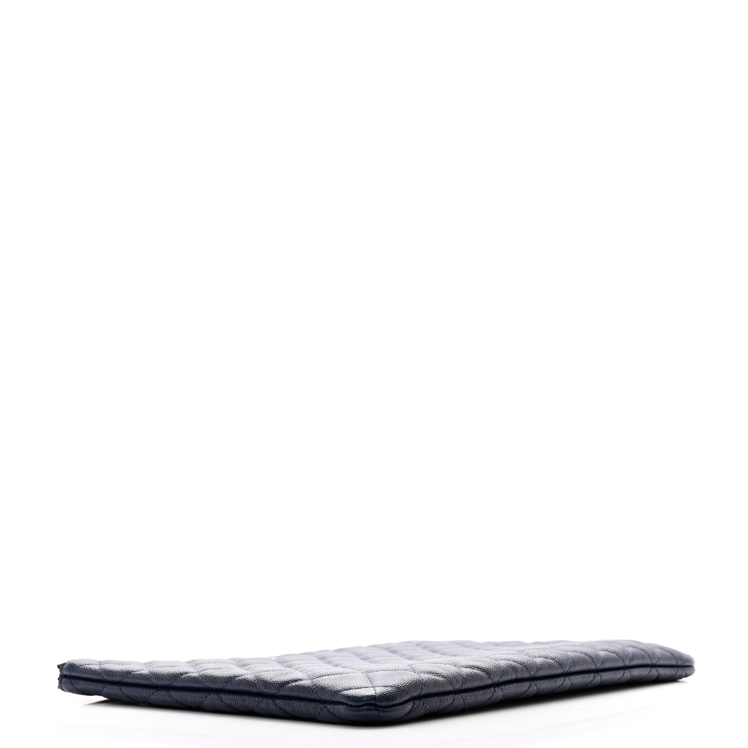 Chanel Caviar Quilted Large Cosmetic Case Navy 4 of 10