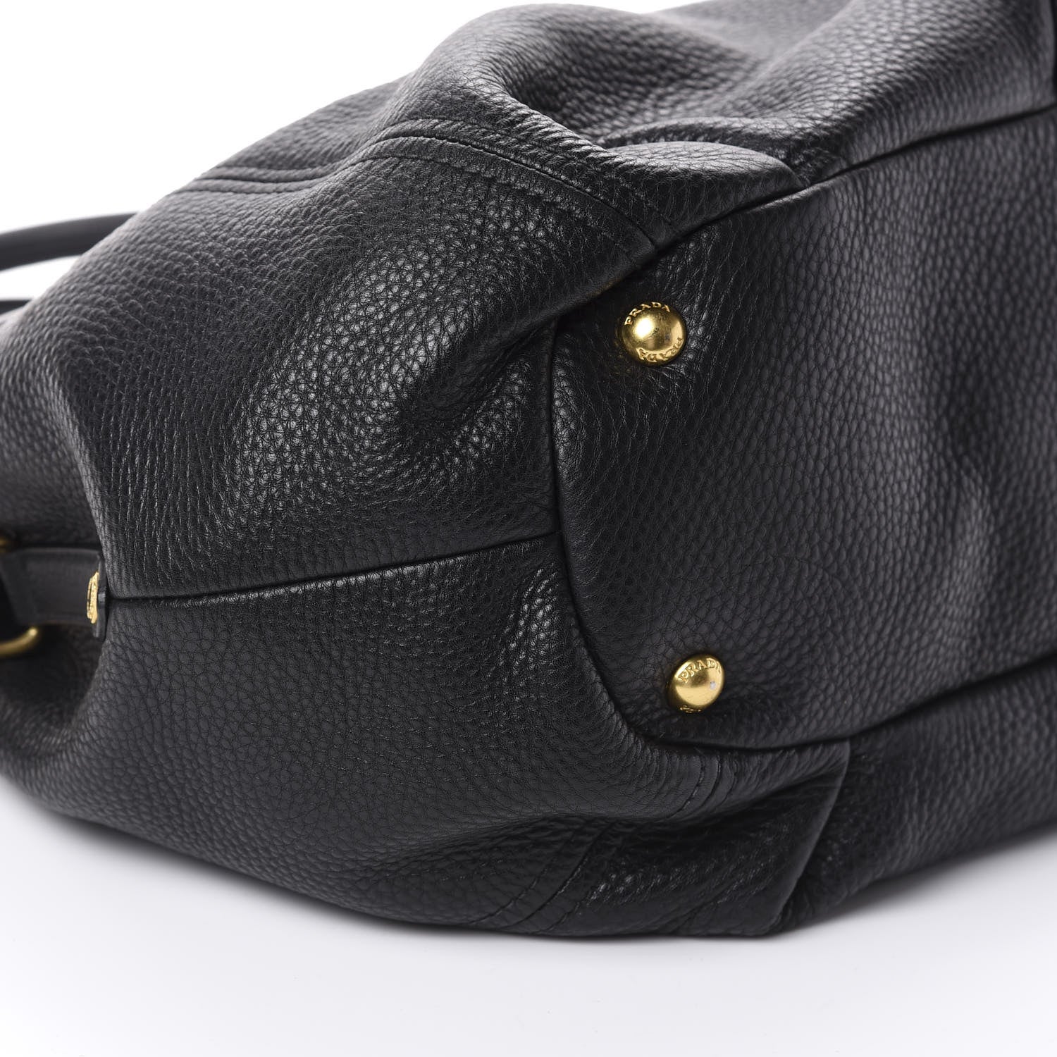 Prada Vitello Daino Tote Black 8 of 12