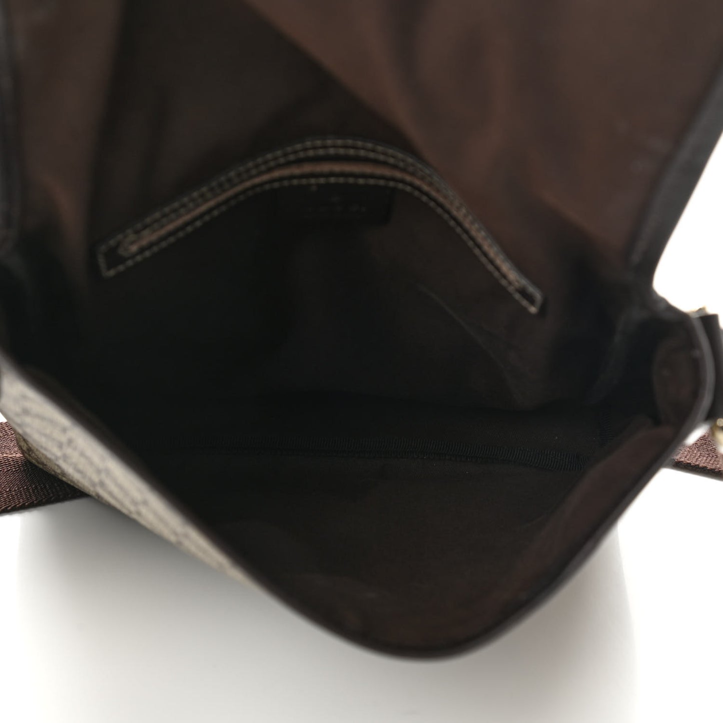 GG Plus Monogram Small Flap Messenger Bag Beige Dark Brown