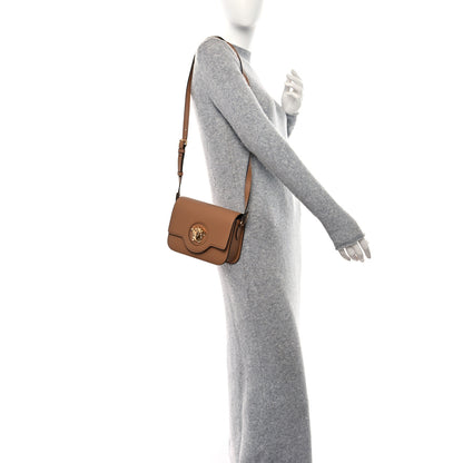 Versace Grained Calfskin La Medusa Flap Shoulder Bag Brown 2 of 8