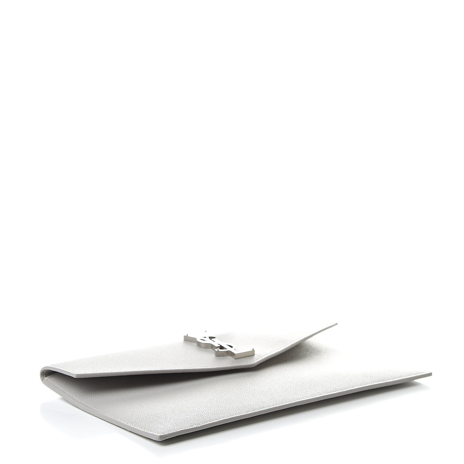 Saint Laurent Grain De Poudre Uptown Pouch Granite 4 of 7