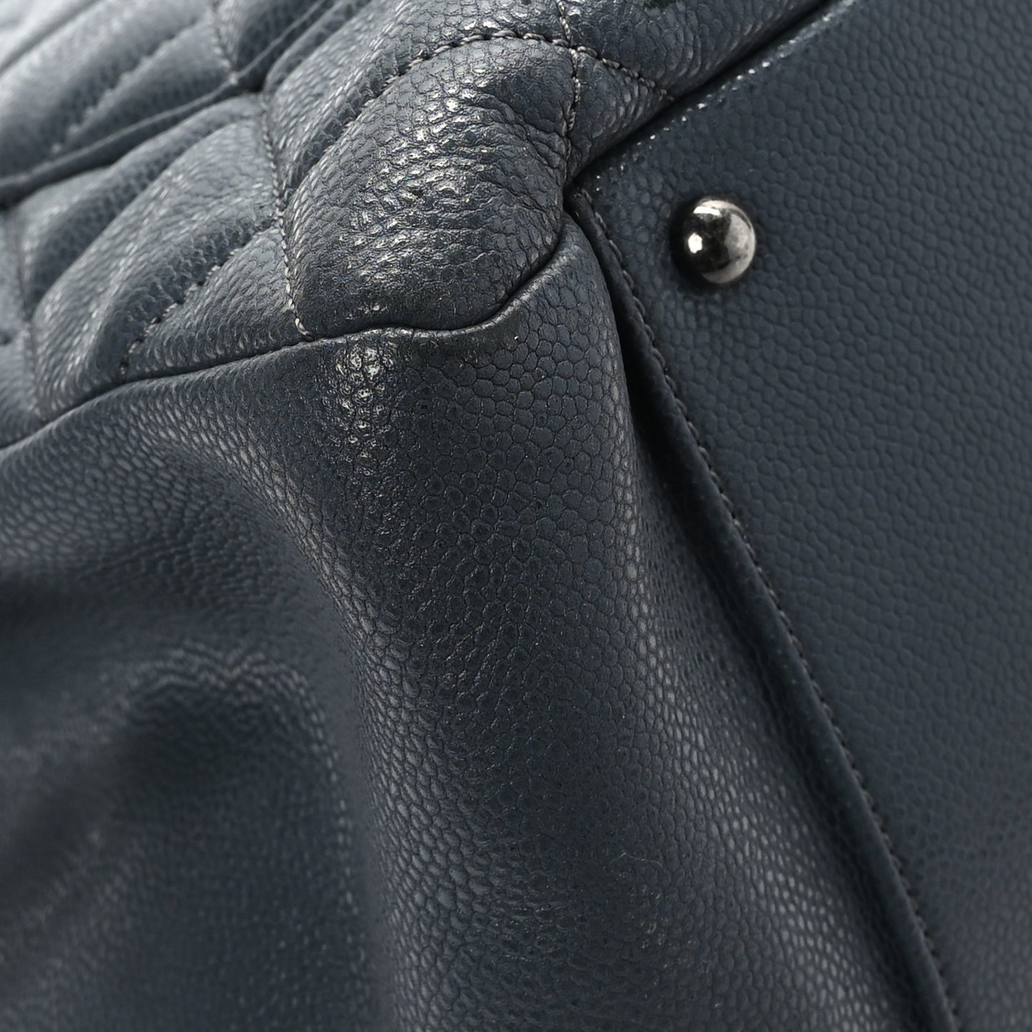 Caviar Quilted XL Grand Shopping Tote GST Blue