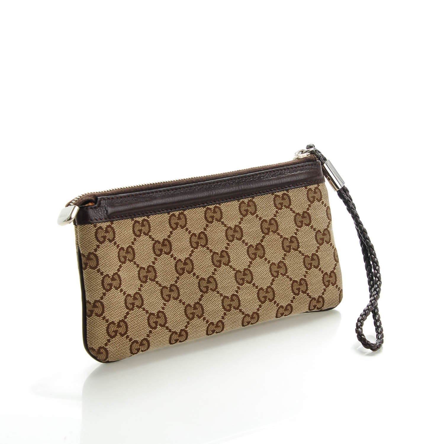 Gucci Monogram Horsebit Wristlet Brown 3 of 7