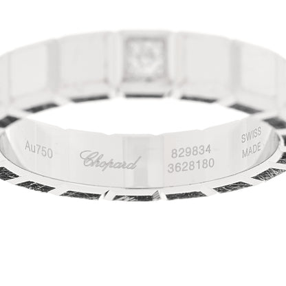 Chopard 18K White Gold Diamond Ice Cube Band Ring 52 6 4 of 5
