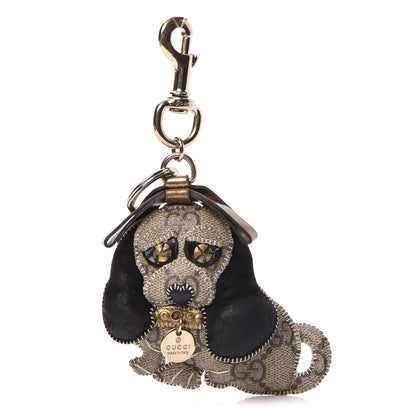 Gucci GG Supreme Monogram Sam Dog Key Charm 1 of 5