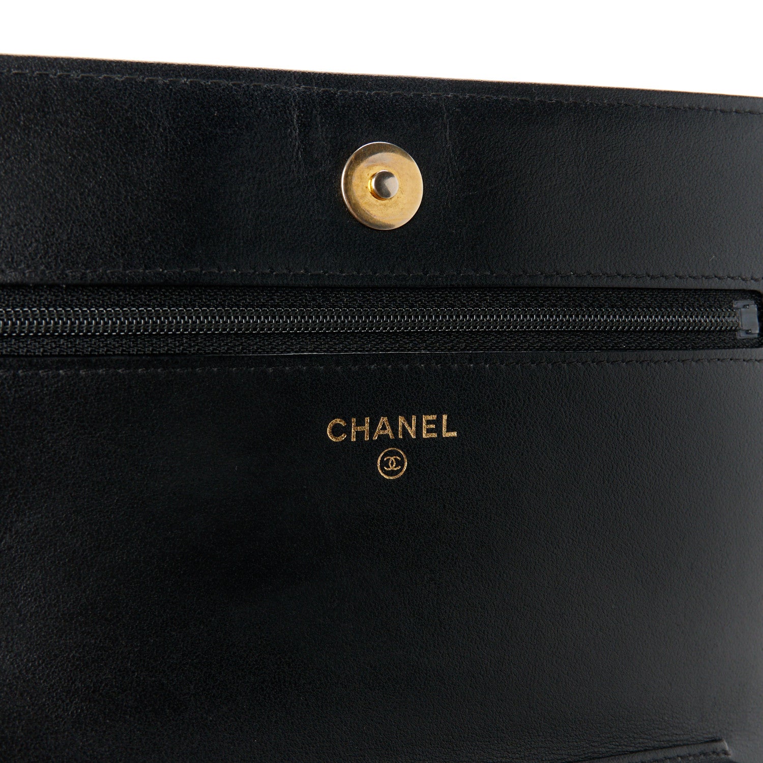 Chanel Caviar Quilted Boy Wallet On Chain WOC Black 5 of 10