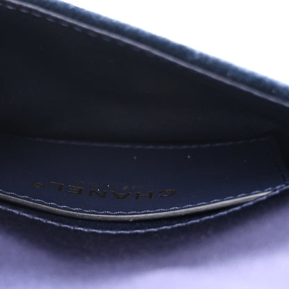 Chanel Velvet Quilted Small Camellia Flap Yellow Navy Charcoal 6 of 12
