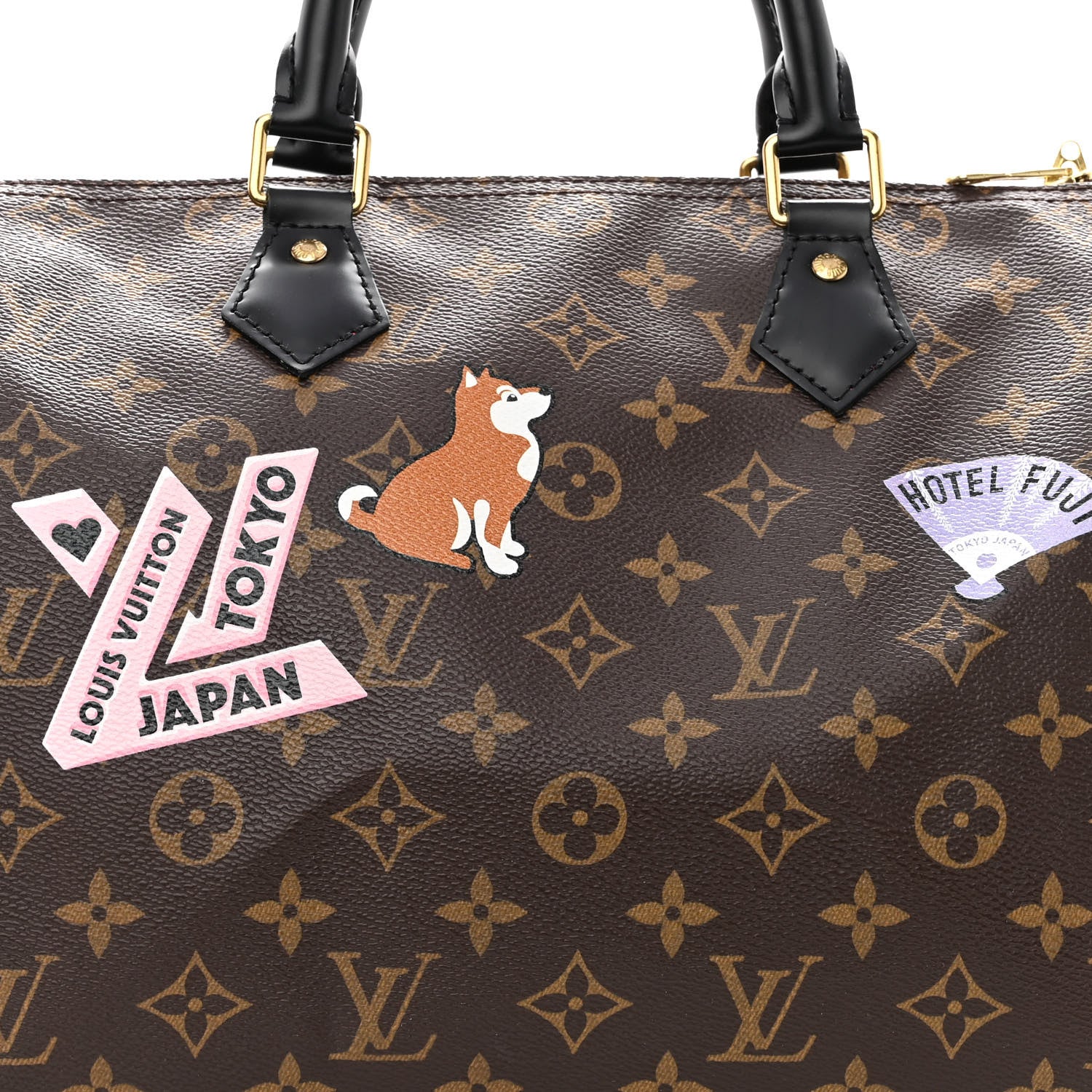 Louis Vuitton Monogram My World Tour Speedy Bandouliere 30 Black 6 of 8