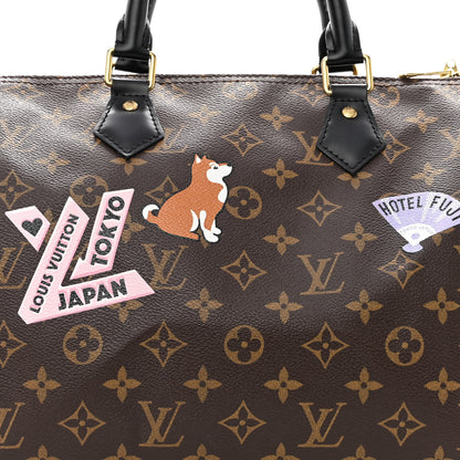 Louis Vuitton Monogram My World Tour Speedy Bandouliere 30 Black 6 of 8