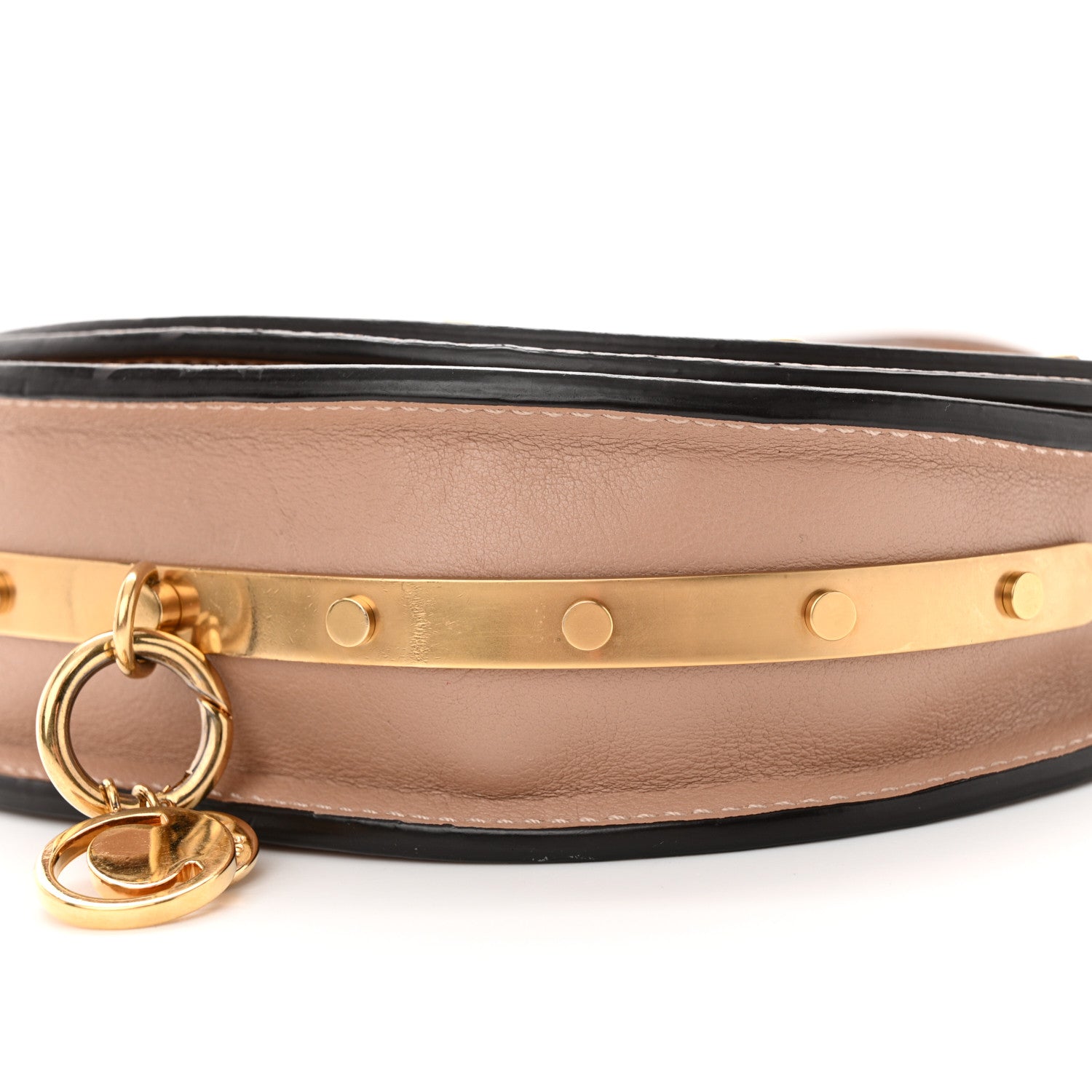 Chloe Calfskin Small Nile Bracelet Minaudiere Bag Biscotti Beige 11 of 13