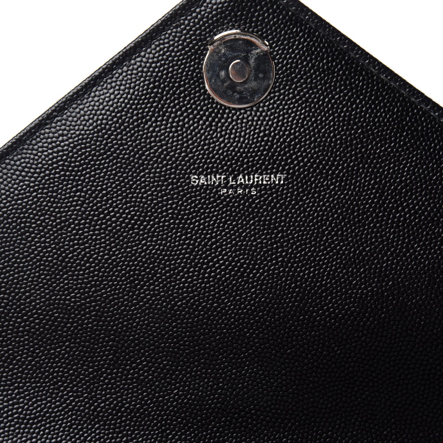 Grain De Poudre Textured Mixed Matelasse Large Triquilt Monogram Satchel Black