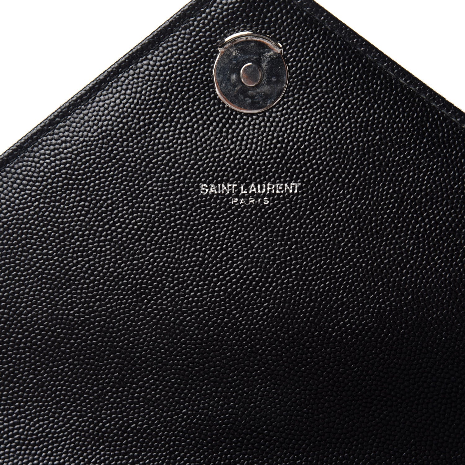Saint Laurent Grain De Poudre Textured Mixed Matelasse Large Triquilt Monogram Satchel Black 7 of 10